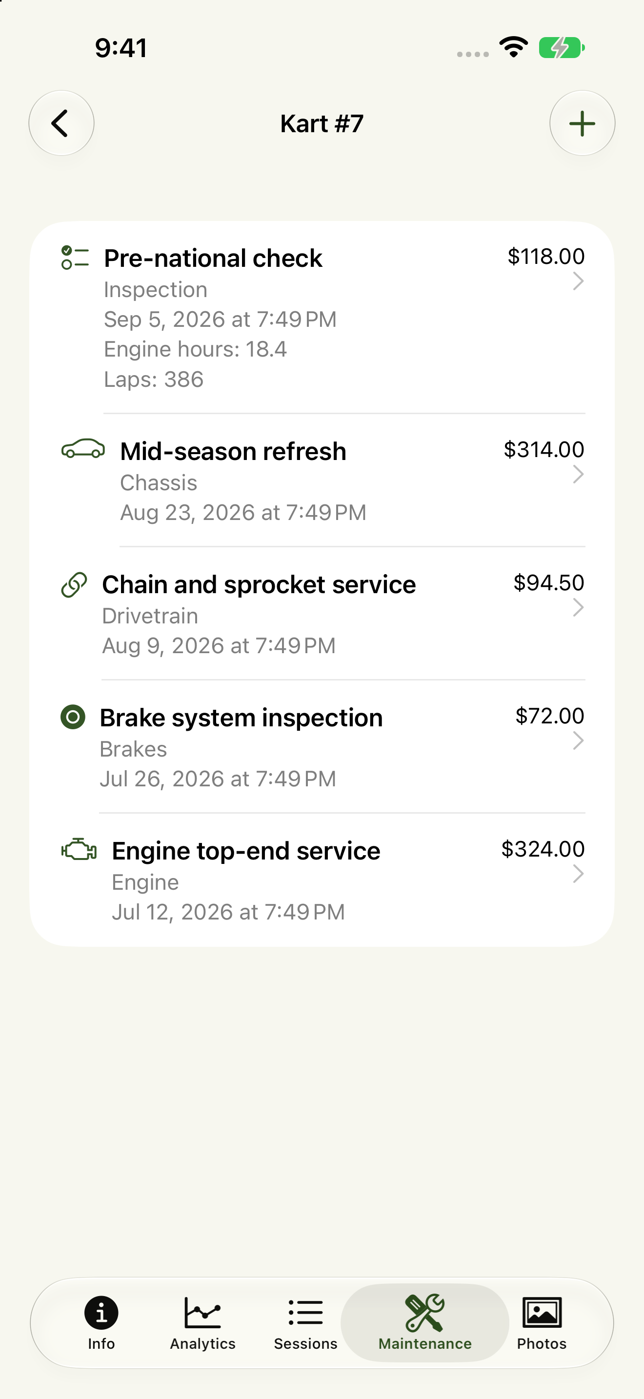 KartTrackerAI version 4 maintenance history